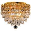 3-Light Crystal Flush Mount F87252