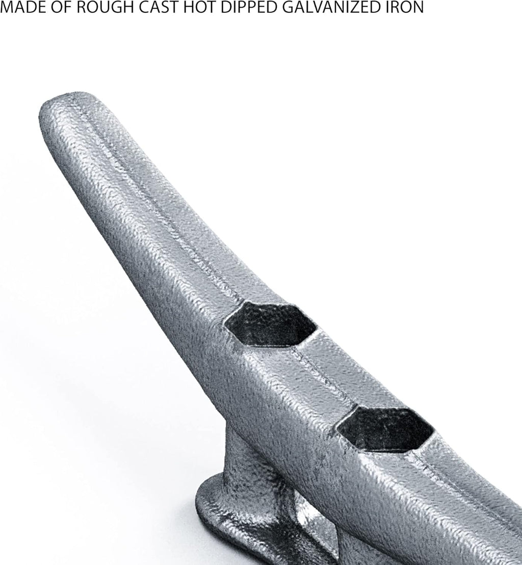 8 Dock Cleats Rough Cast Hot Dipped Galvanized Iron X81744