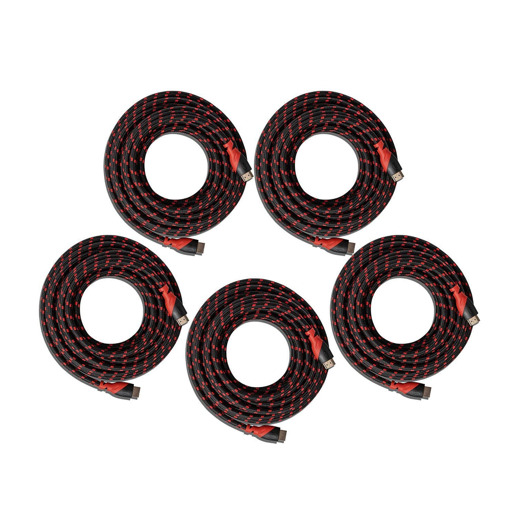 High Speed HDMI Cable 25 Ft with Ethernet 5 Pack Q6590