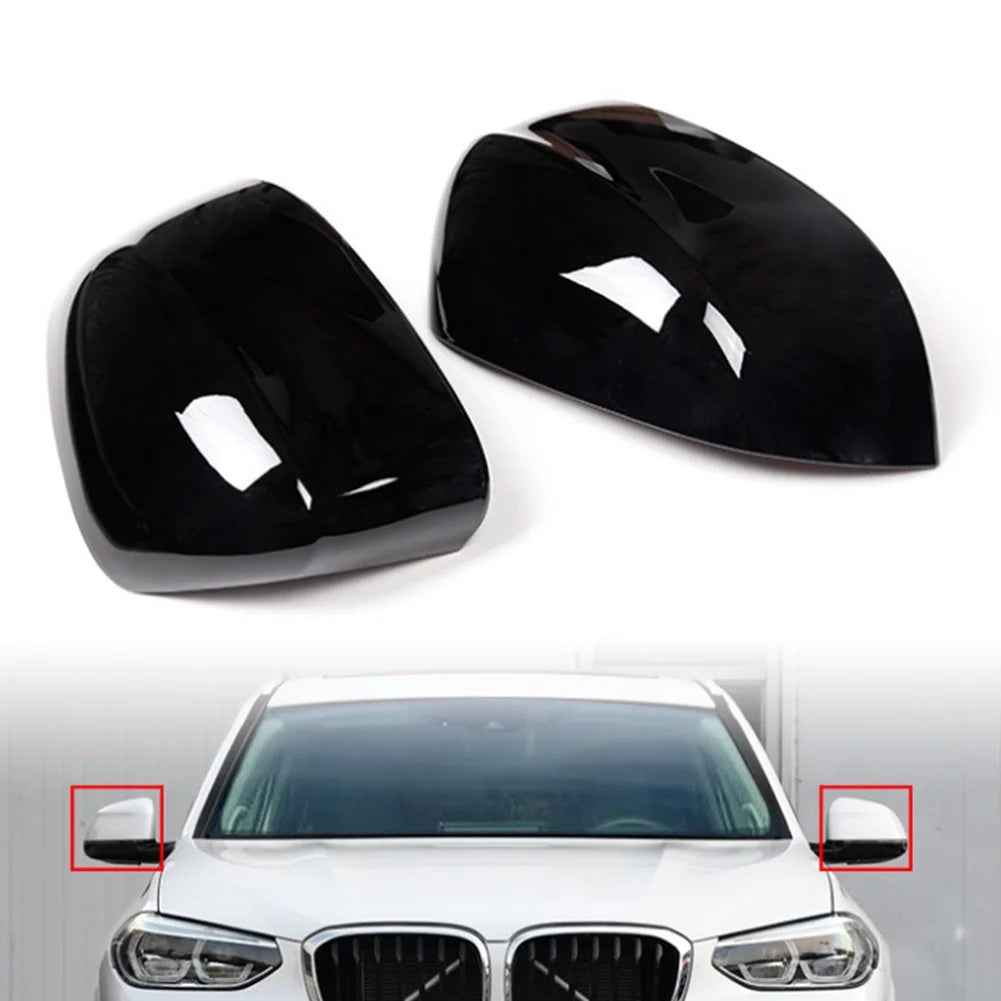 Black Rearview Mirror Cap Cover Trim for BMW X3 X4 J30793