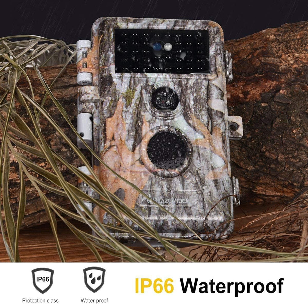5-Pack No Glow Game Deer Trail Cameras Night Vision 24MP Photo 1296P H.264 MP4 Video Motion Activated Waterproof Time Lapse Photo & Video A34331