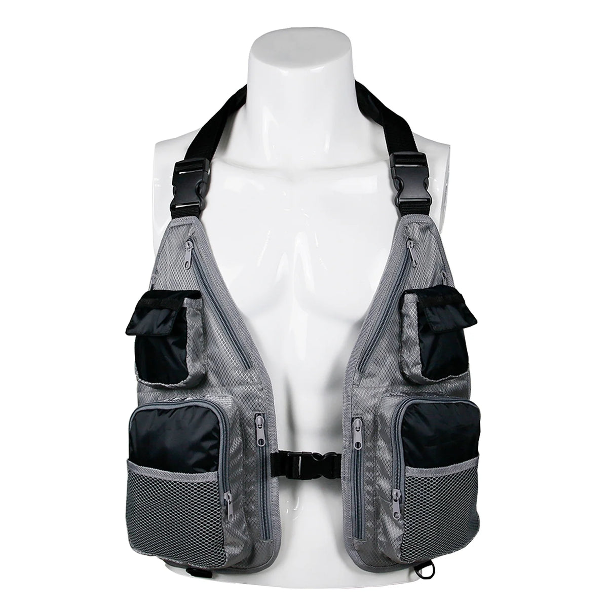 Breathable Adjustable Waistcoat with Pockets D Rings Z5746