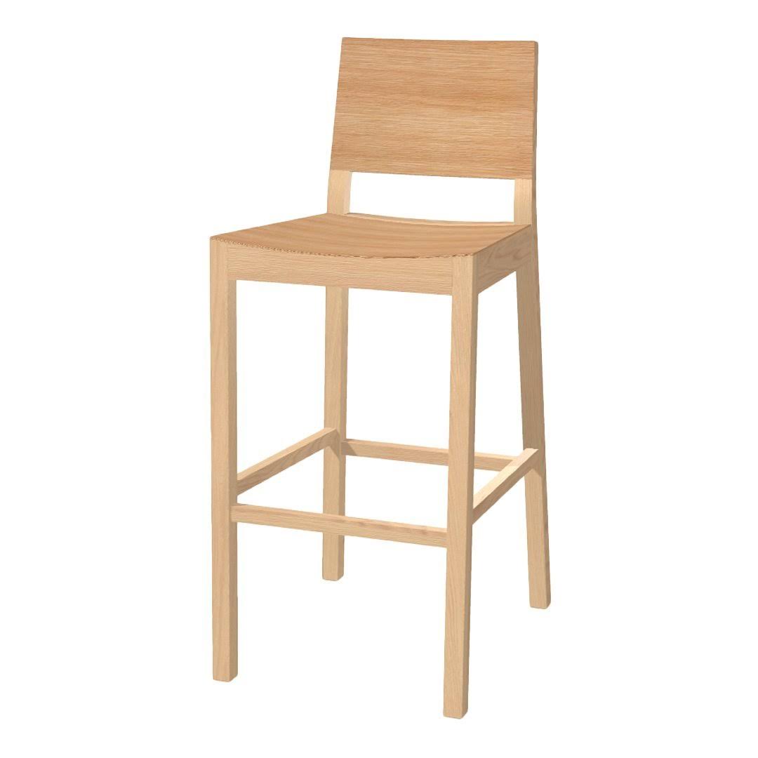 Oak Frame Barstool I90111