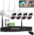 8CH 2K HD Wireless Security Camera System with 1TB HDD O2104