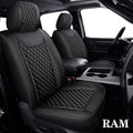 Black Gray Waterproof Faux Leather Full Set Seat Covers Z304