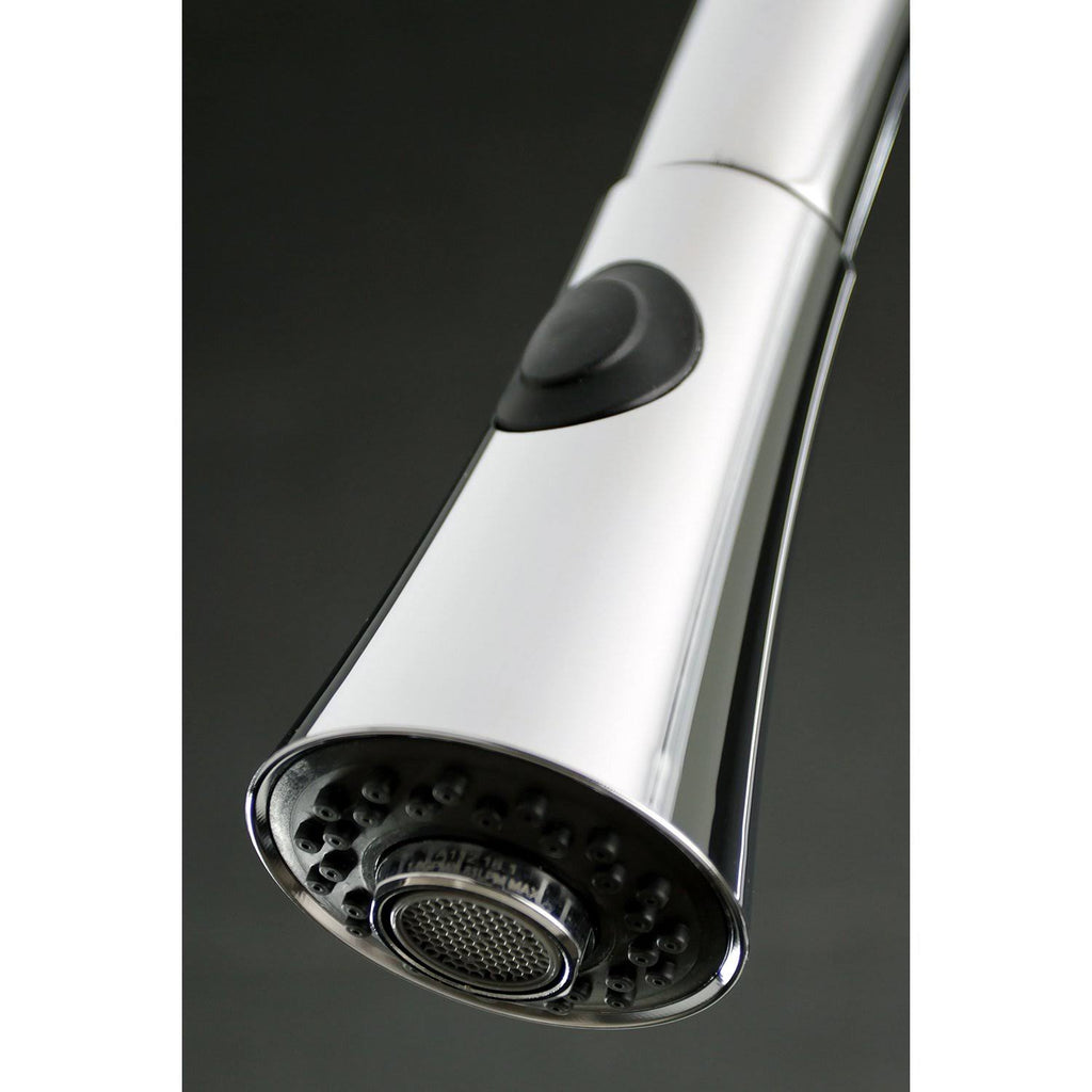 Satin Nickel Kitchen Faucet with Pull-Down Sprayer T10784