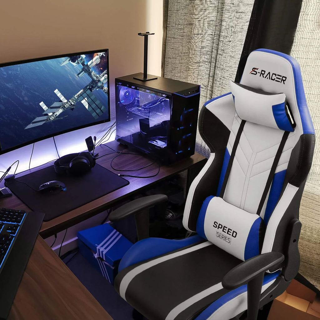 Ergonomic High Back PU Leather Gaming Chair J42769