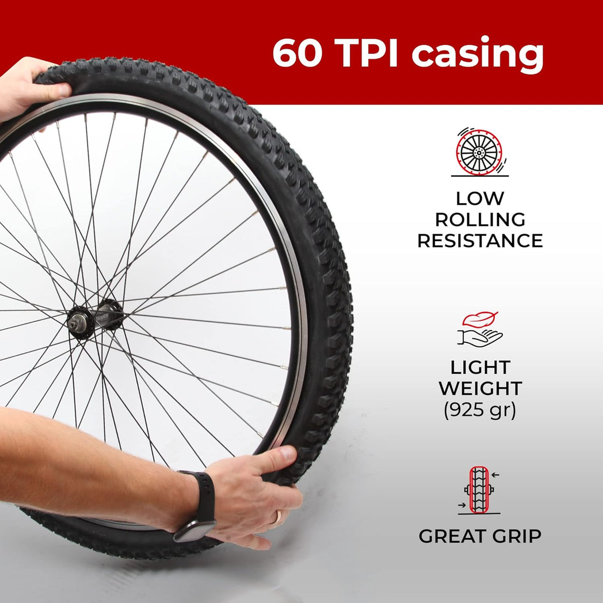 Pair 29 x 2.25 Inch 57-622 Foldable 60 TPI Nylon Protection Tires M246