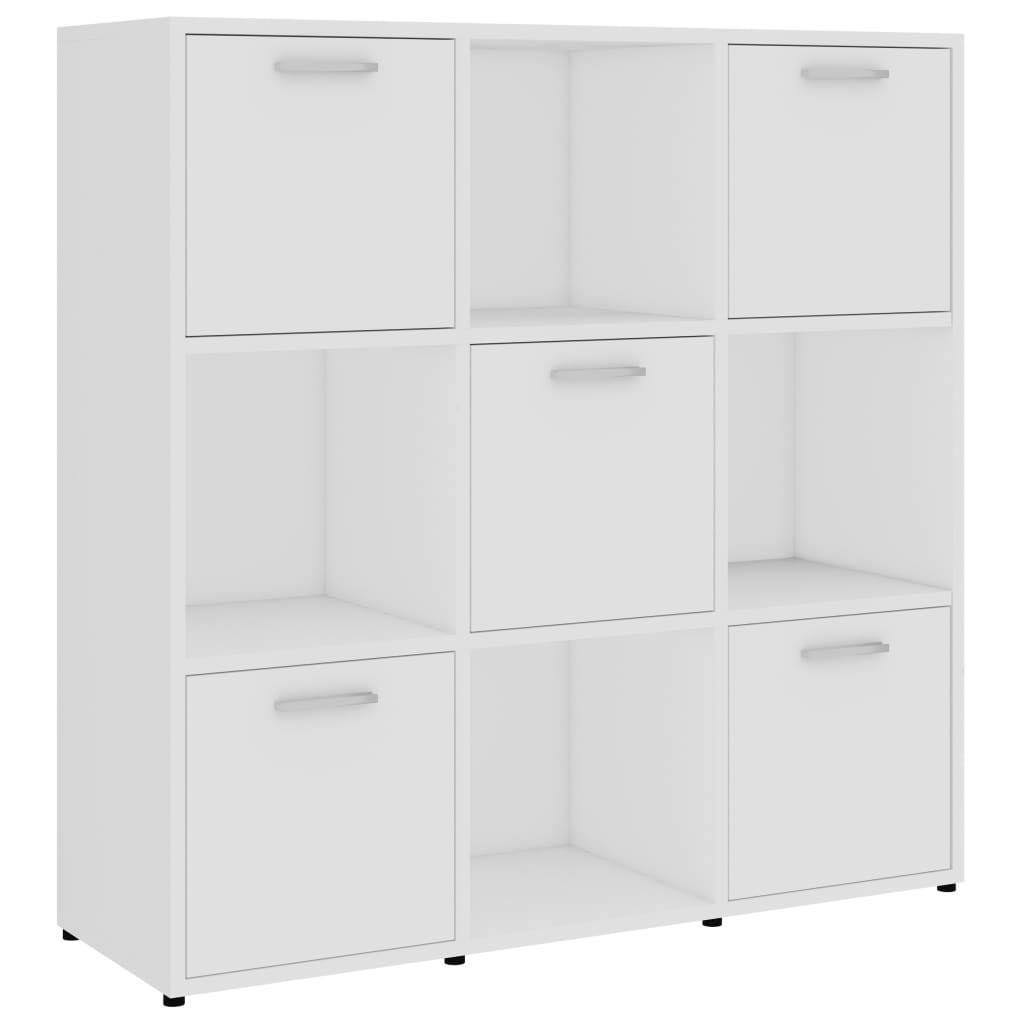 Book Cabinet High Gloss Black Chipboard A50236