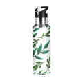 Leaf Green Stainless Steel Insulated Water Bottle with Straw Lid P191544