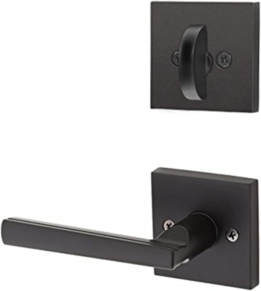 Iron Black Square Interior Dummy Handleset Trim Pack of 2 D54906