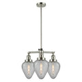 Polished Nickel 3-Light Candle Style Chandelier D8317
