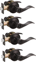 Satin Nickel Privacy Door Levers, 3 Pack E86839