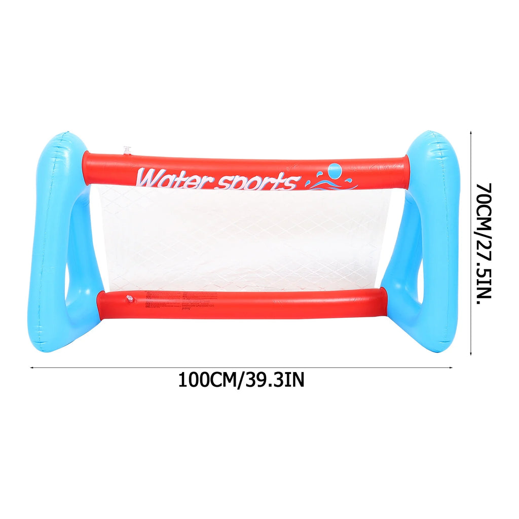 Inflatable Pool Float Set with Volleyball Net and Volleyballs E237918