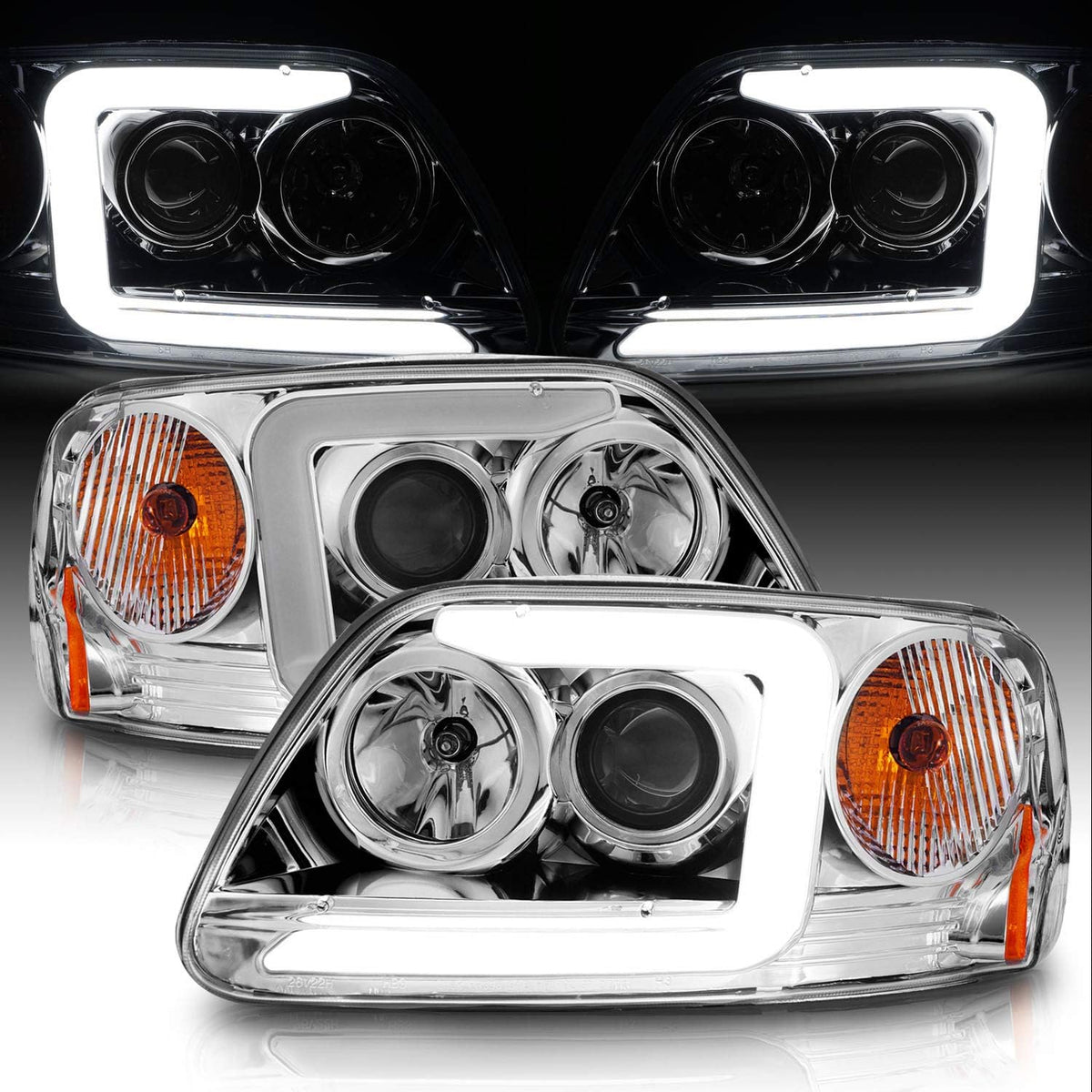Replacement Crystal Headlights with Corner Parking Set for Ford F150 Z804199