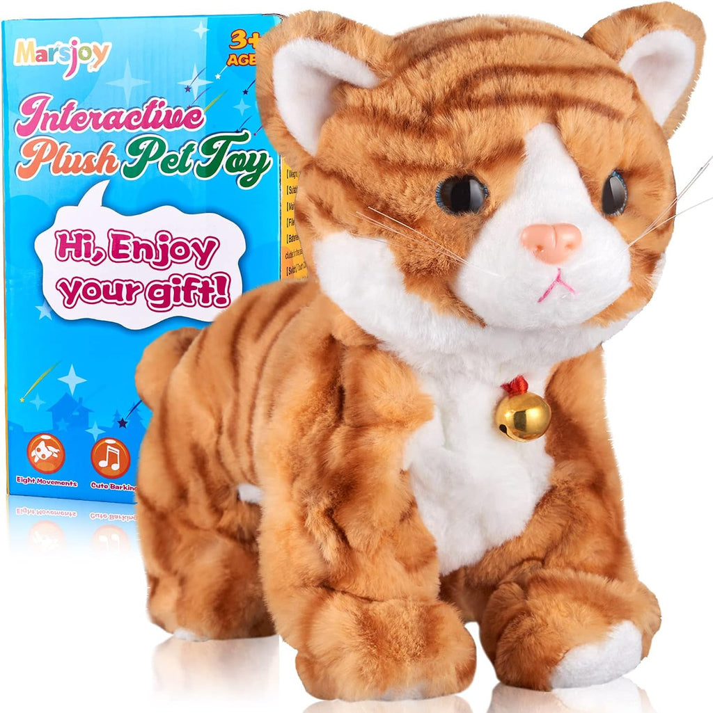 White Plush Interactive Cat Robot Toy P710463