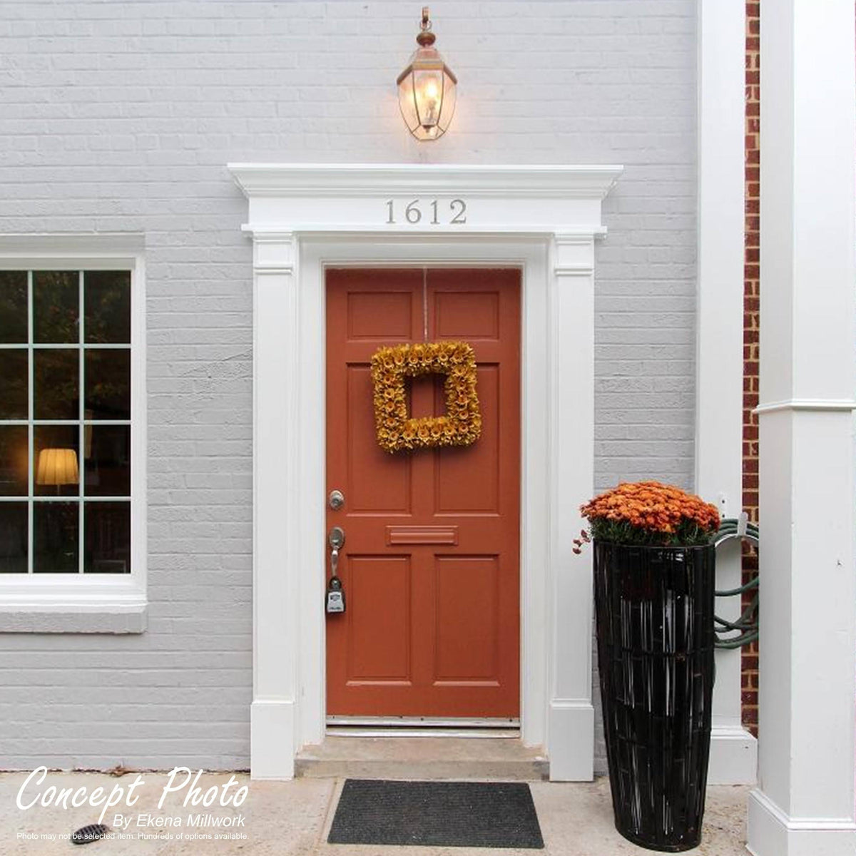 Plain PVC Pilaster with Decorative Capital and Base (Pair) I285316
