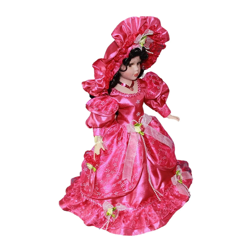 Pink Ceramic Doll Porcelain Figures K278