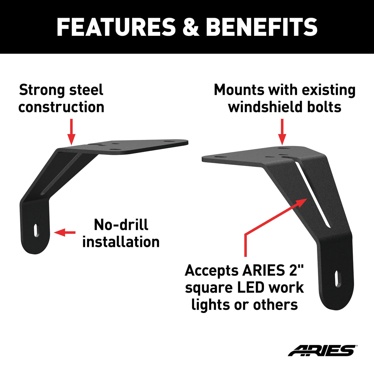 Windshield Light Brackets D980056