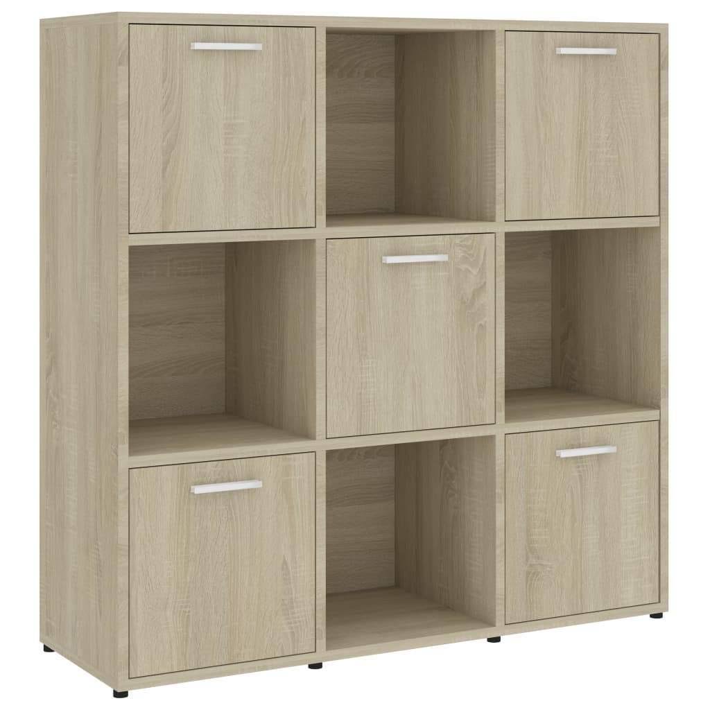 Book Cabinet High Gloss Black Chipboard A50236