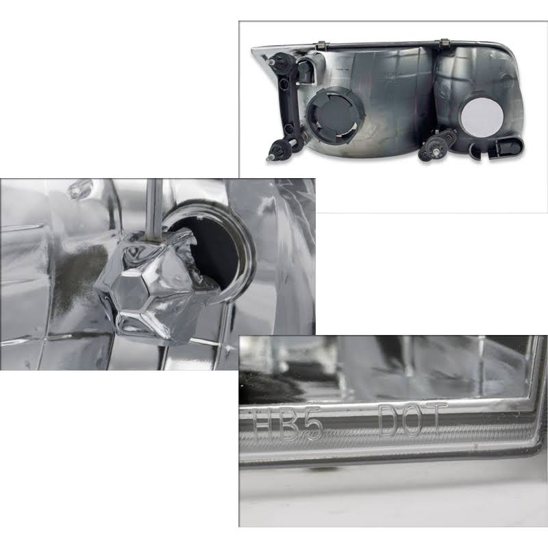 Chrome Euro Headlights for Ford Crown Victoria O988