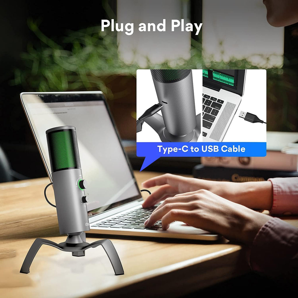 USB Computer Microphone with Two Pickup Patterns P6929