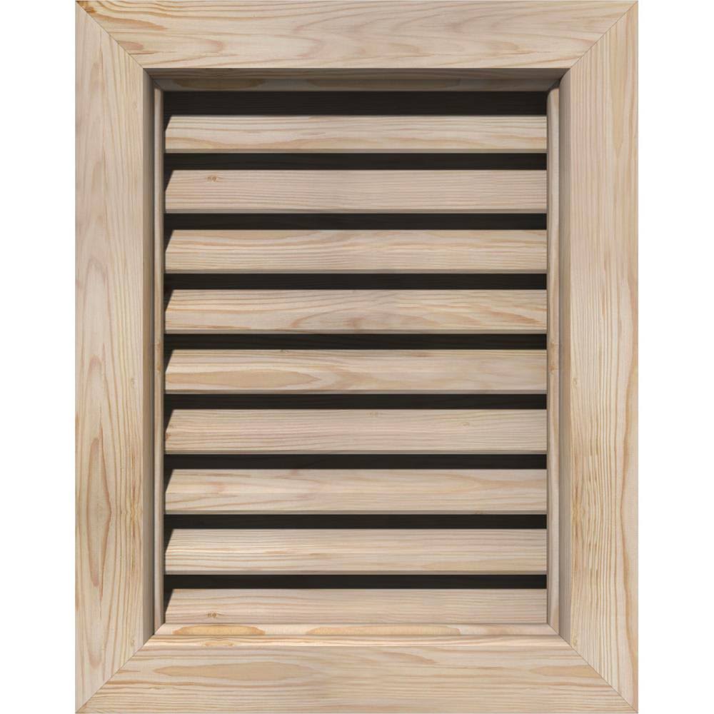 20-in W x 20-in H Vertical Gable Vent, Unfinished Pine E95375