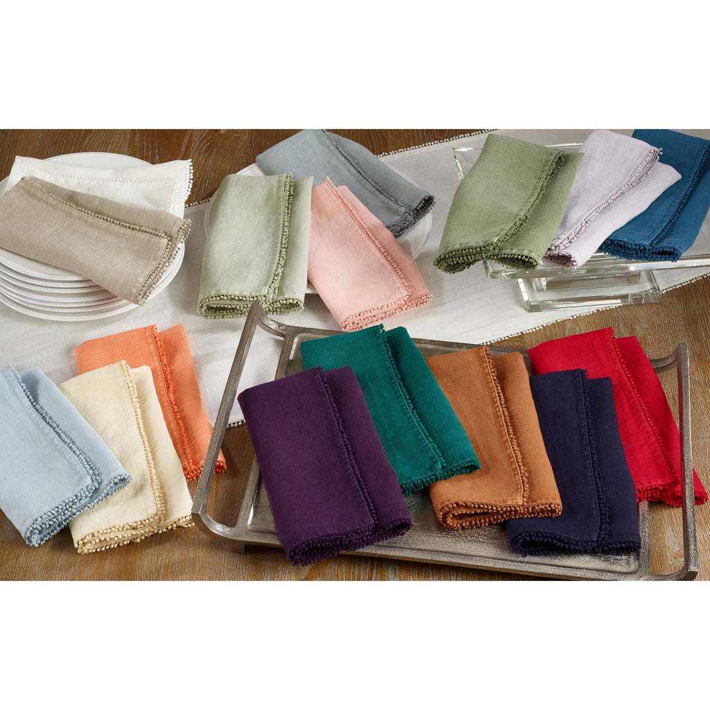 Lilac 100% Linen Table Napkins Set of 4 G20476