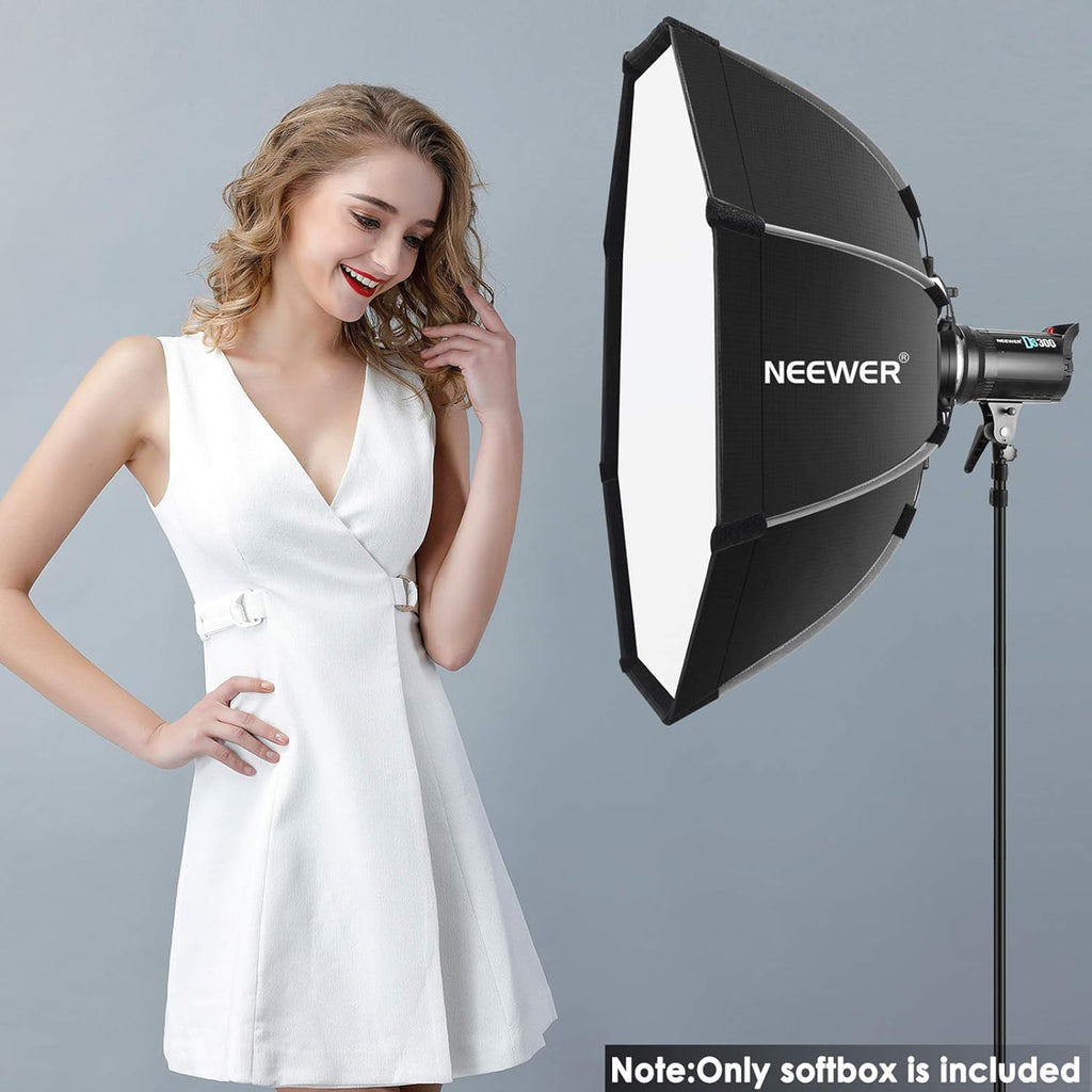 35.4 inches Foldable Octagonal Softbox with Bowens Mount Speedring, Carrying Case N6478