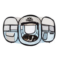 Blue Pop-Up Dog Crate with Carrying Bag Y10129