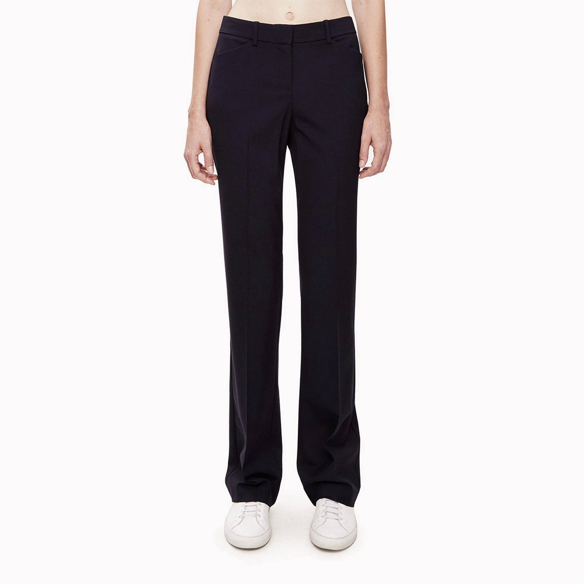 Stretch Wool Relaxed Straight Pant L62411