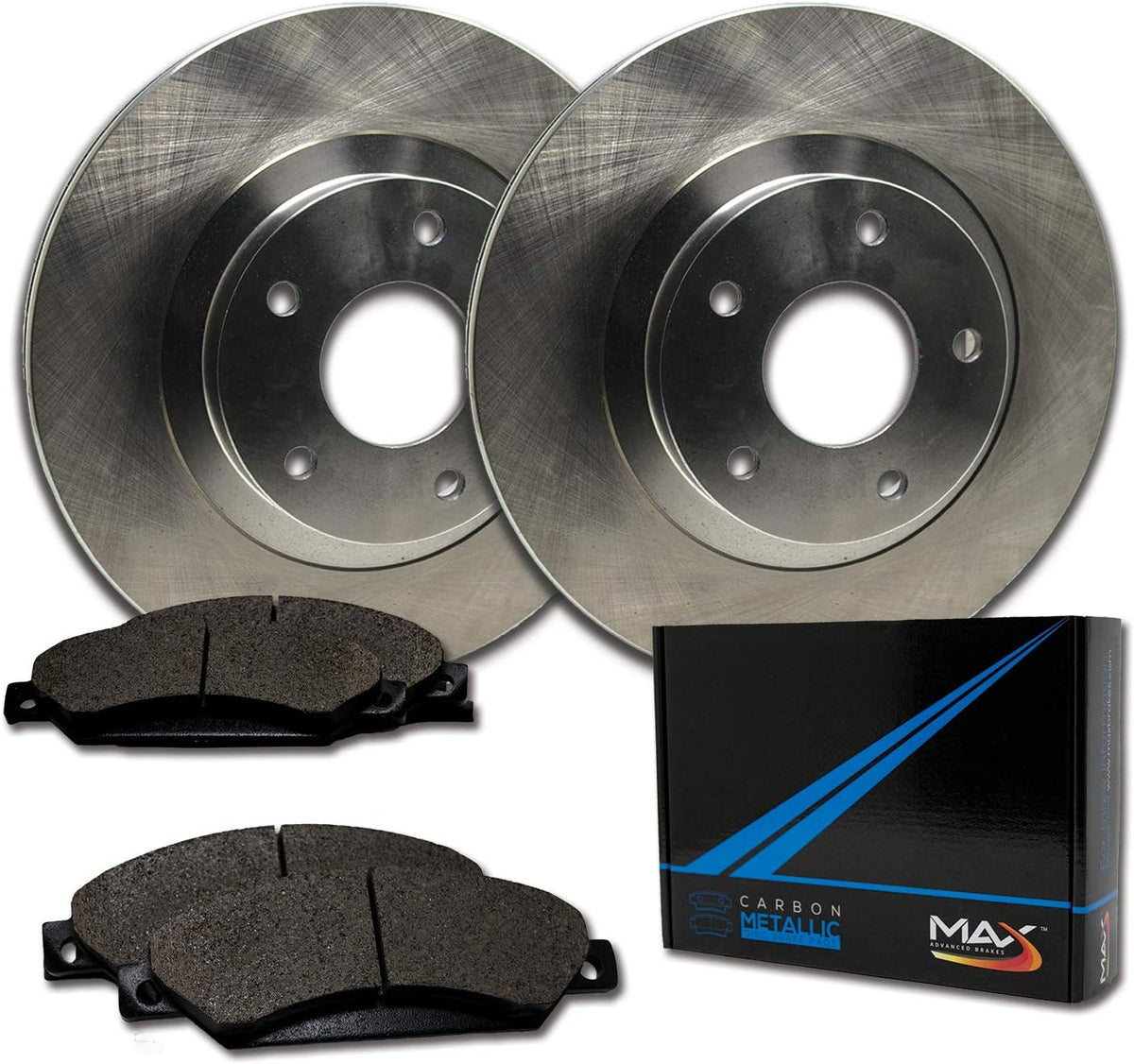 Premium OE Rotors with Carbon Metallic Pads Pack of 2 E886707