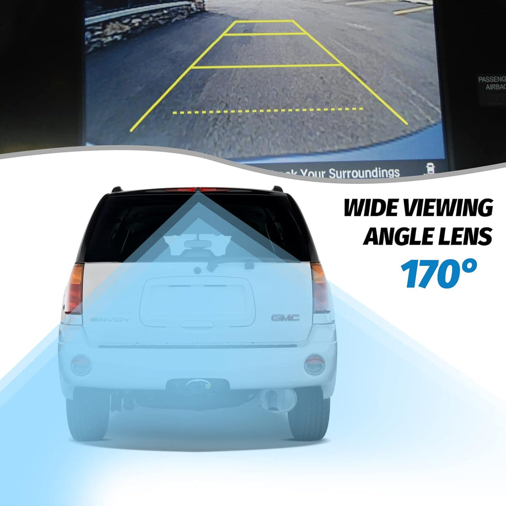 Rear View Backup Camera with Third Brake Light Waterproof Night Vision Reverse Camera Built-in Microphone Pack of 2 X85820