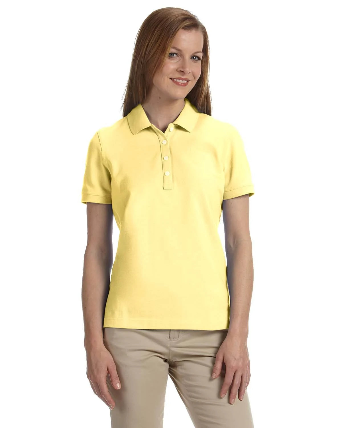 Yellow 2XL Combed Cotton Pique Polo Q9189