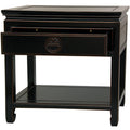 Antique Black Rosewood Bedside Table A661657