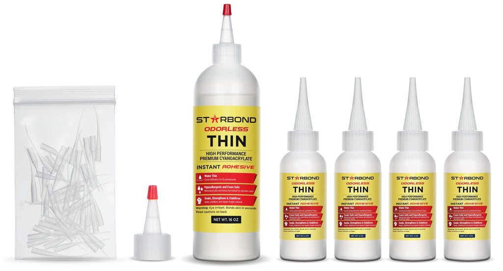 Odorless Thin CA Super Glue, 16 oz. Bulk Size L6844