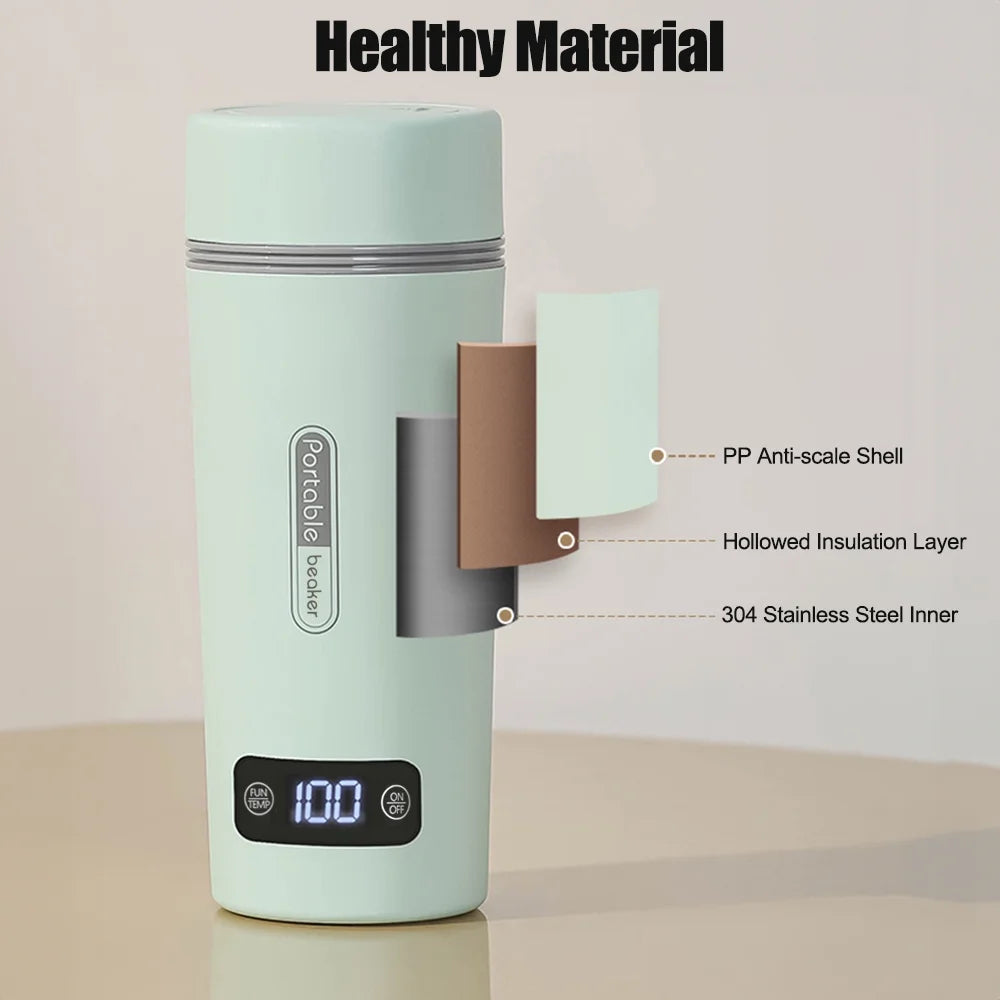 Portable Electric Kettle 350ml Stainless Steel W367896