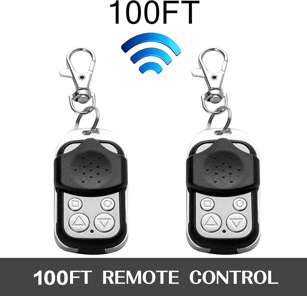 Sliding Gate Opener with 2 Remote Controls, Gate Operator Hardware Kit E6036