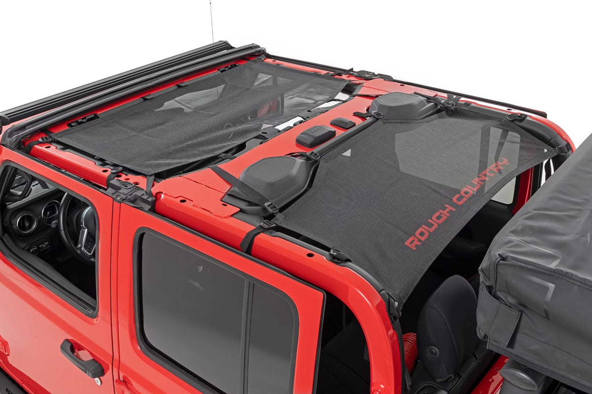 Black Mesh Bikini Top for Jeep Gladiator JT H11252