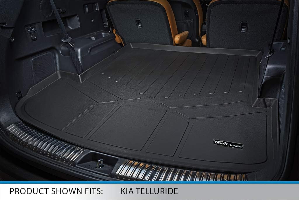 Black 3 Row & Both Cargo Liners Floor Mat Bundle D50244