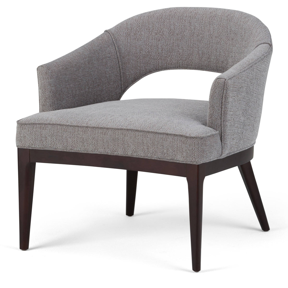 Gray Mid Century Tub Chair T1116