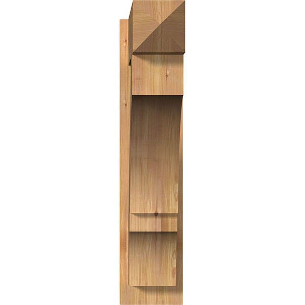 7 1/2x22W x 30x22D x 34x22H Western Red Cedar Arts and Crafts Outlooker B735945