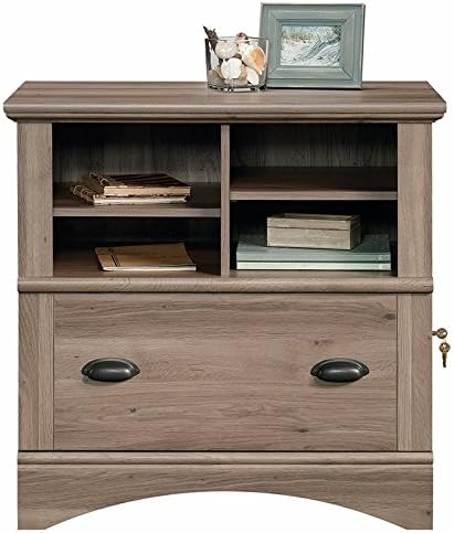 1 Drawer Lateral File Storage Cabinet with Key Lock in Salt Oak S34754