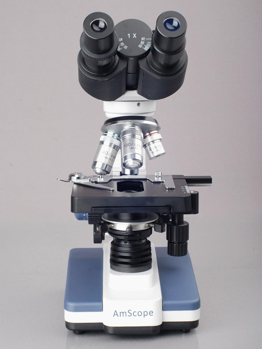 Binocular Compound Microscope, 40X-2000X Magnification, LED Illumination, Abbe Condenser, Double-Layer Mechanical Stage E6913