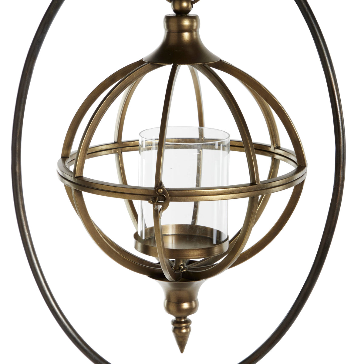 Bronze Metal Candle Lantern W738