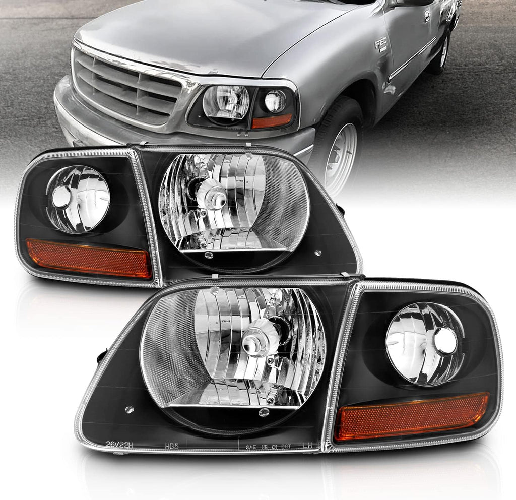 Replacement Crystal Headlights with Corner Parking Set for Ford F150 Z804199