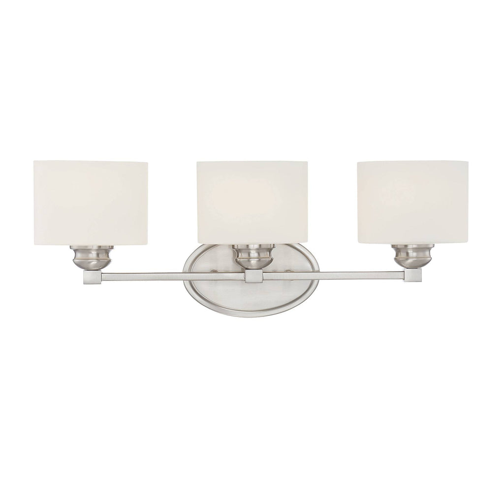 3 Light Satin Nickel Bath Bar N1404