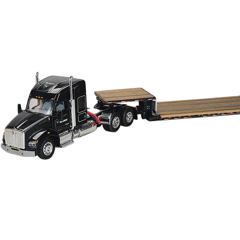 1:64 Diecast Tractor Truck with Lowboy Trailer Y103559