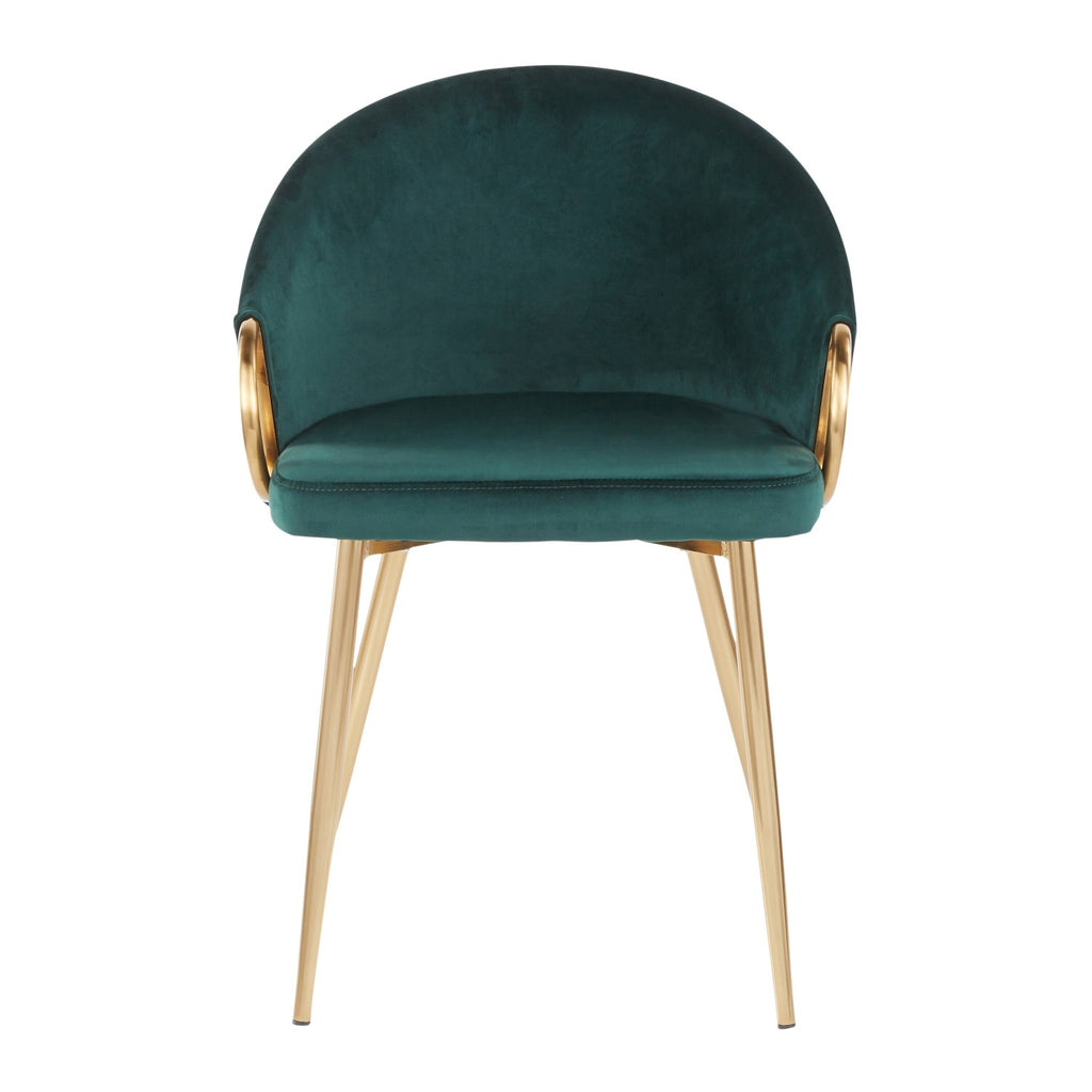 Light Blue Velvet Upholstered Chair I588323