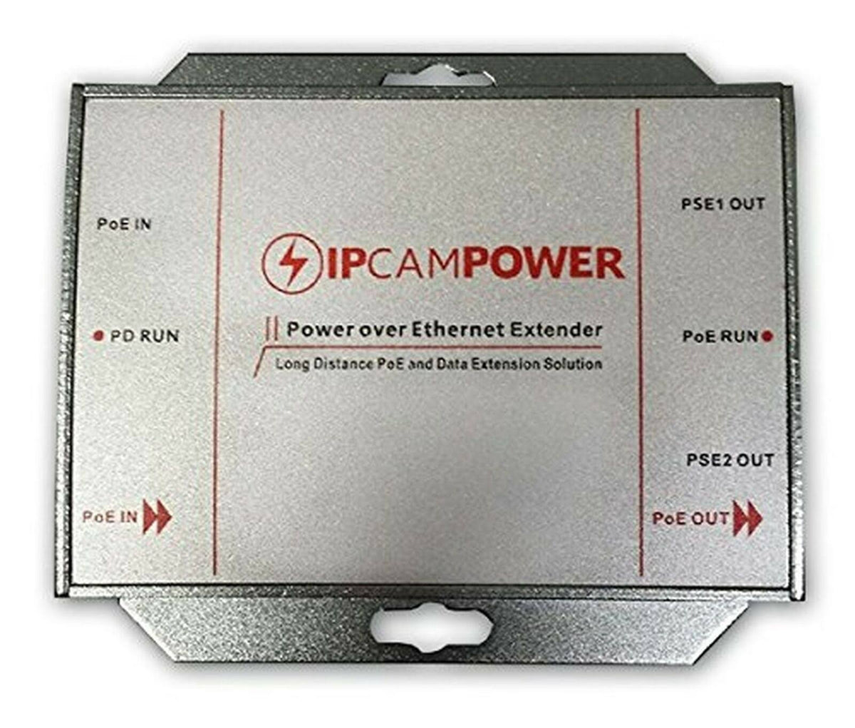 PoE Powered 2 Port Switch Network Midspan Range Extender for IP Cameras A845